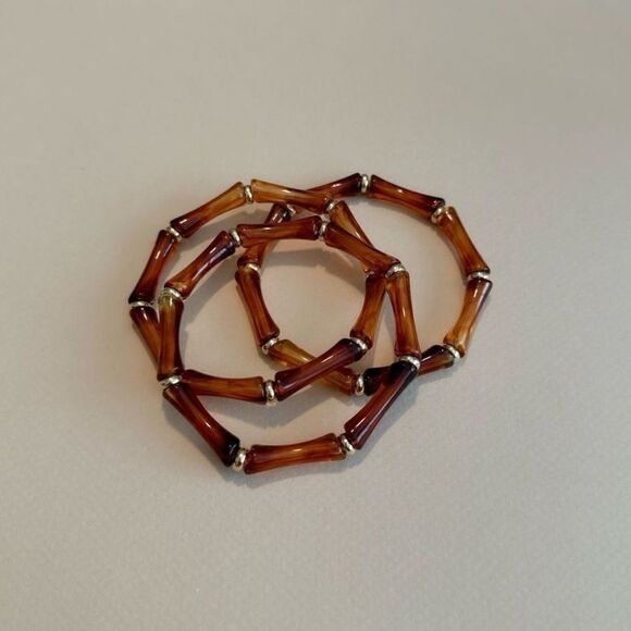 Boho Amber Bracelet N1424 - Picture 2 of 4